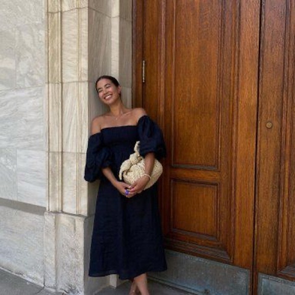 SLEEPER Atlanta Linen midi dress - brand new with tag - Picture 8 of 11